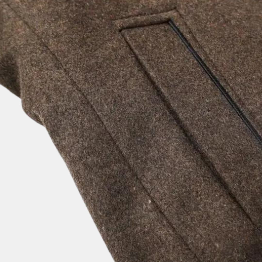 Heritage Wool Coat with Stand Collar