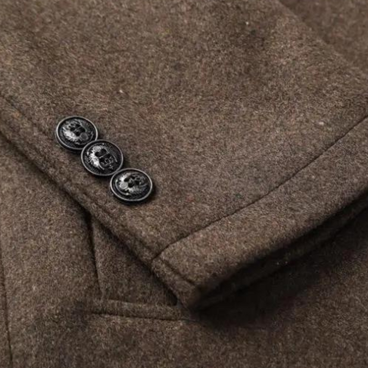 Heritage Wool Coat with Stand Collar