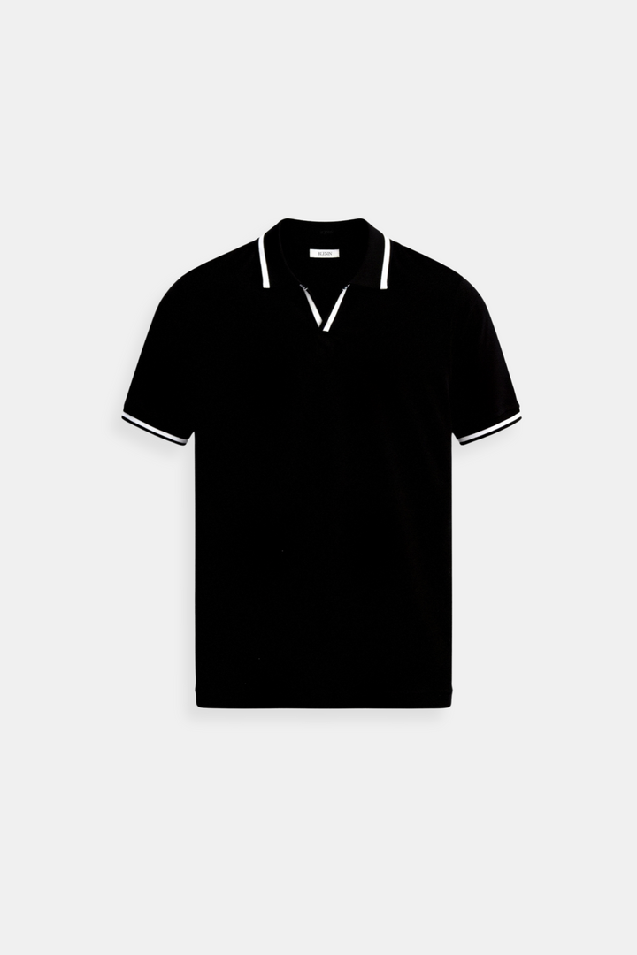 Contrast Detail Polo for Him
