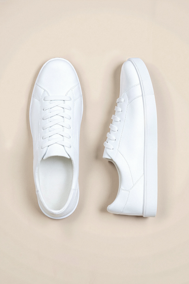 Ava Minimalist White Sneakers