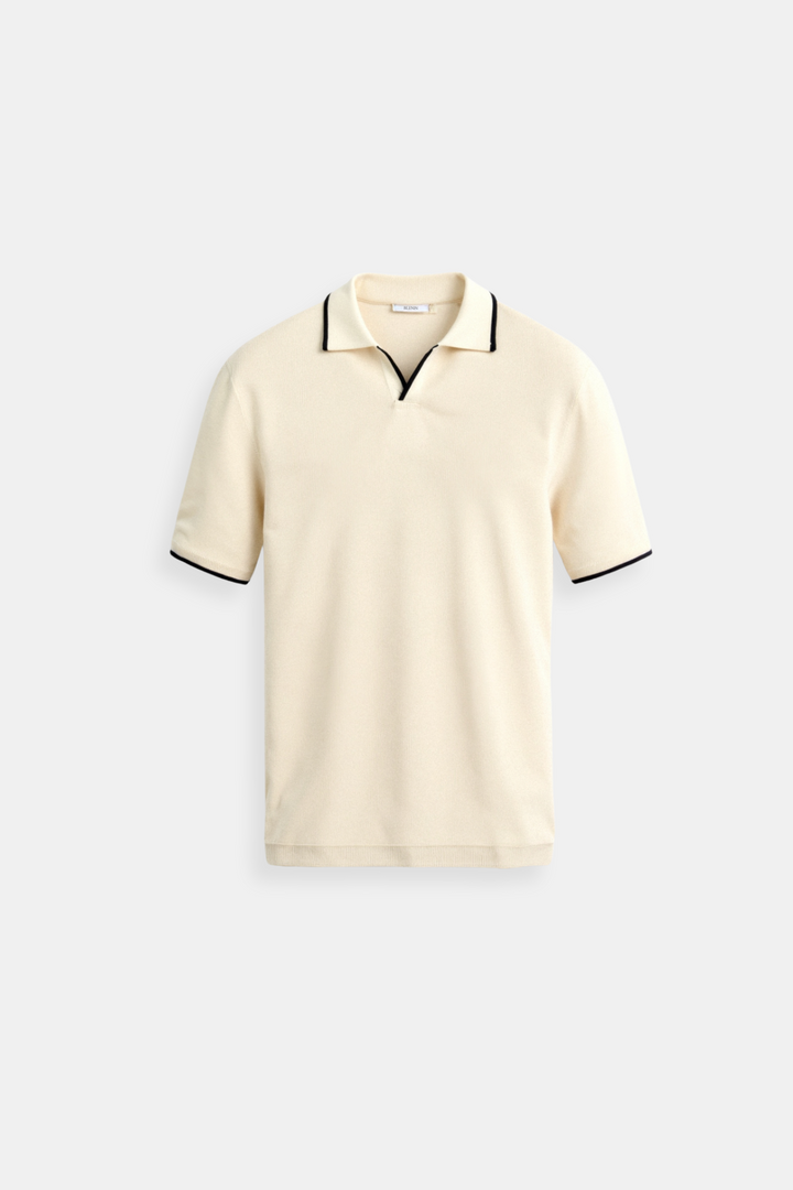 Contrast Detail Polo for Him