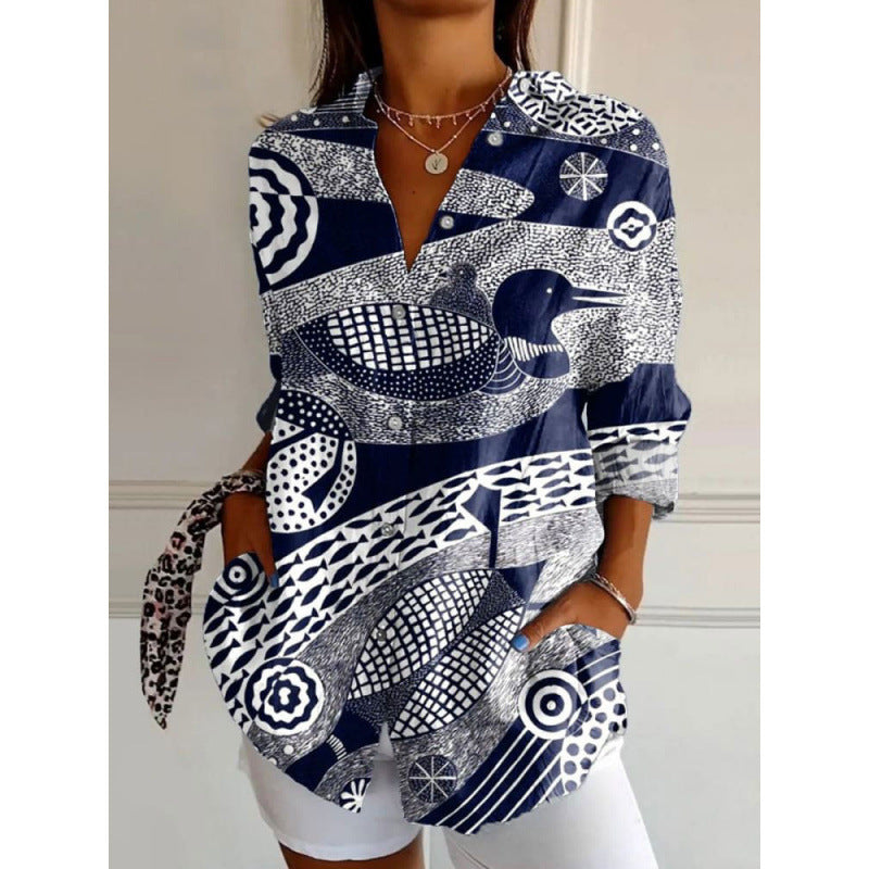 Marin | Duck & Fish Story Blouse