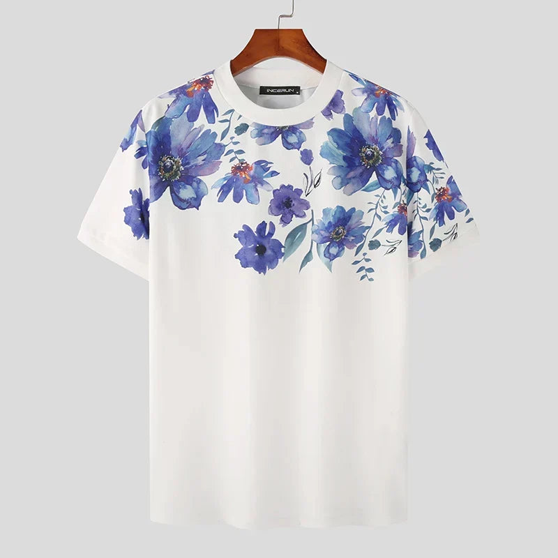 Damiano Floral Linen Shirt for Him