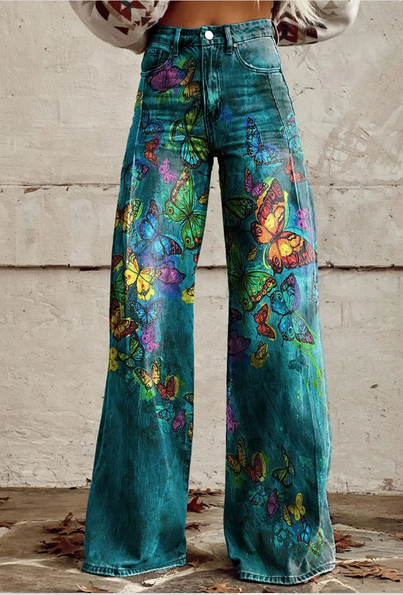 Azly - Casual and Elegant Floral Pants