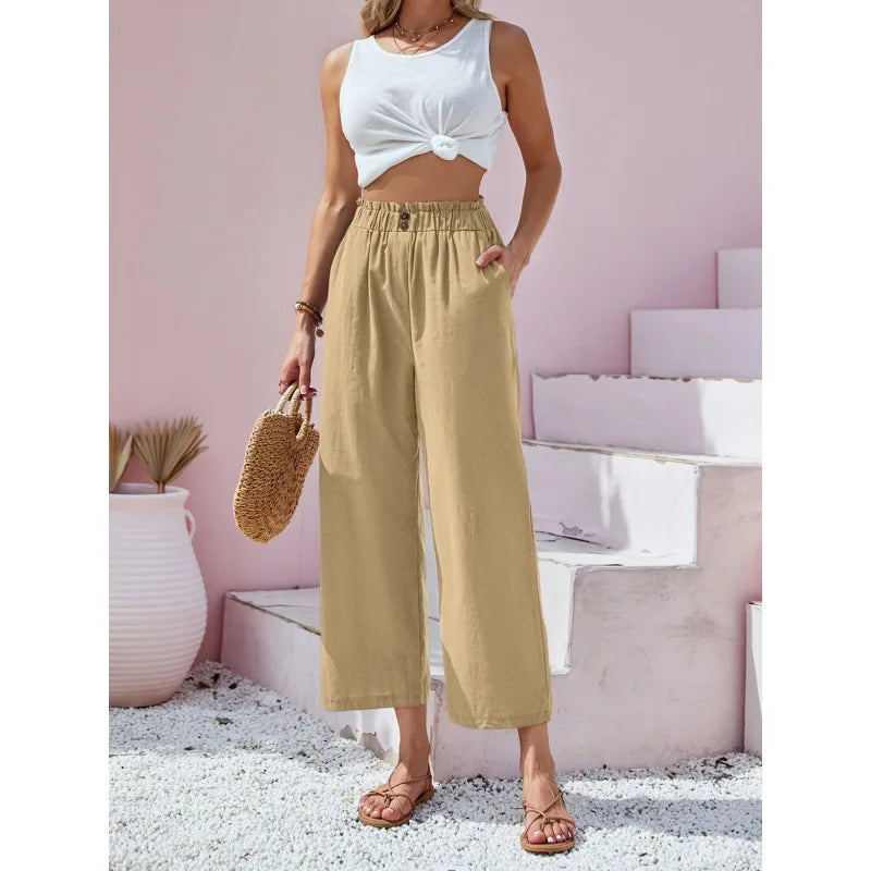 Soléa – Summer Linen-Cotton Pants
