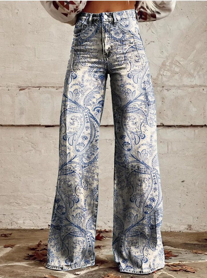 Azly - Casual and Elegant Floral Pants