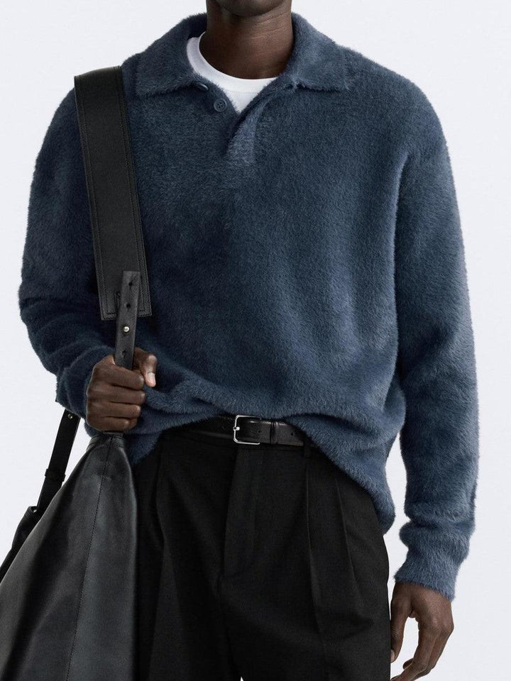 Heritage Fleece Polo in Warmth