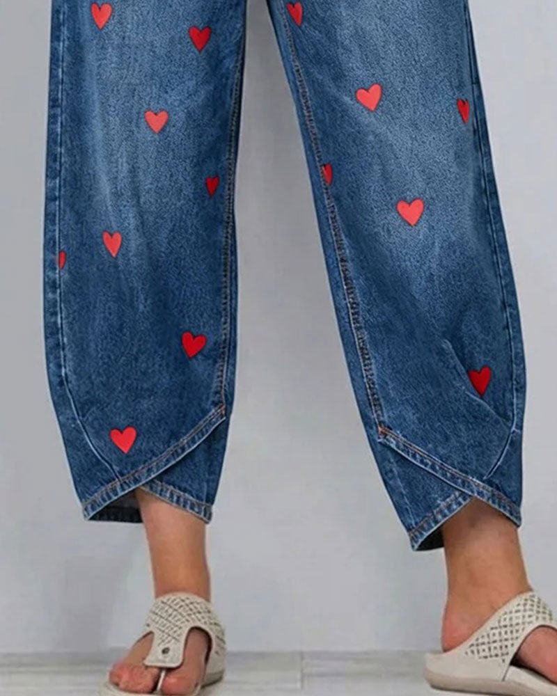 Serena - Playful Heart Jeans