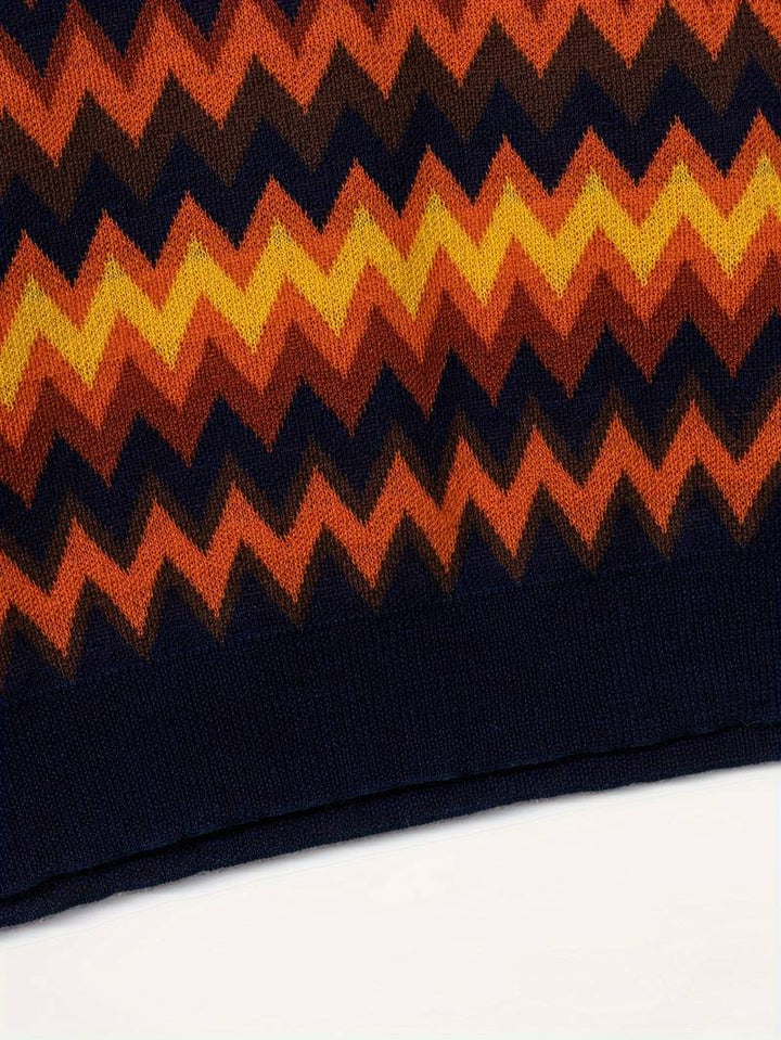 Zigzag Heritage Knit Pullover