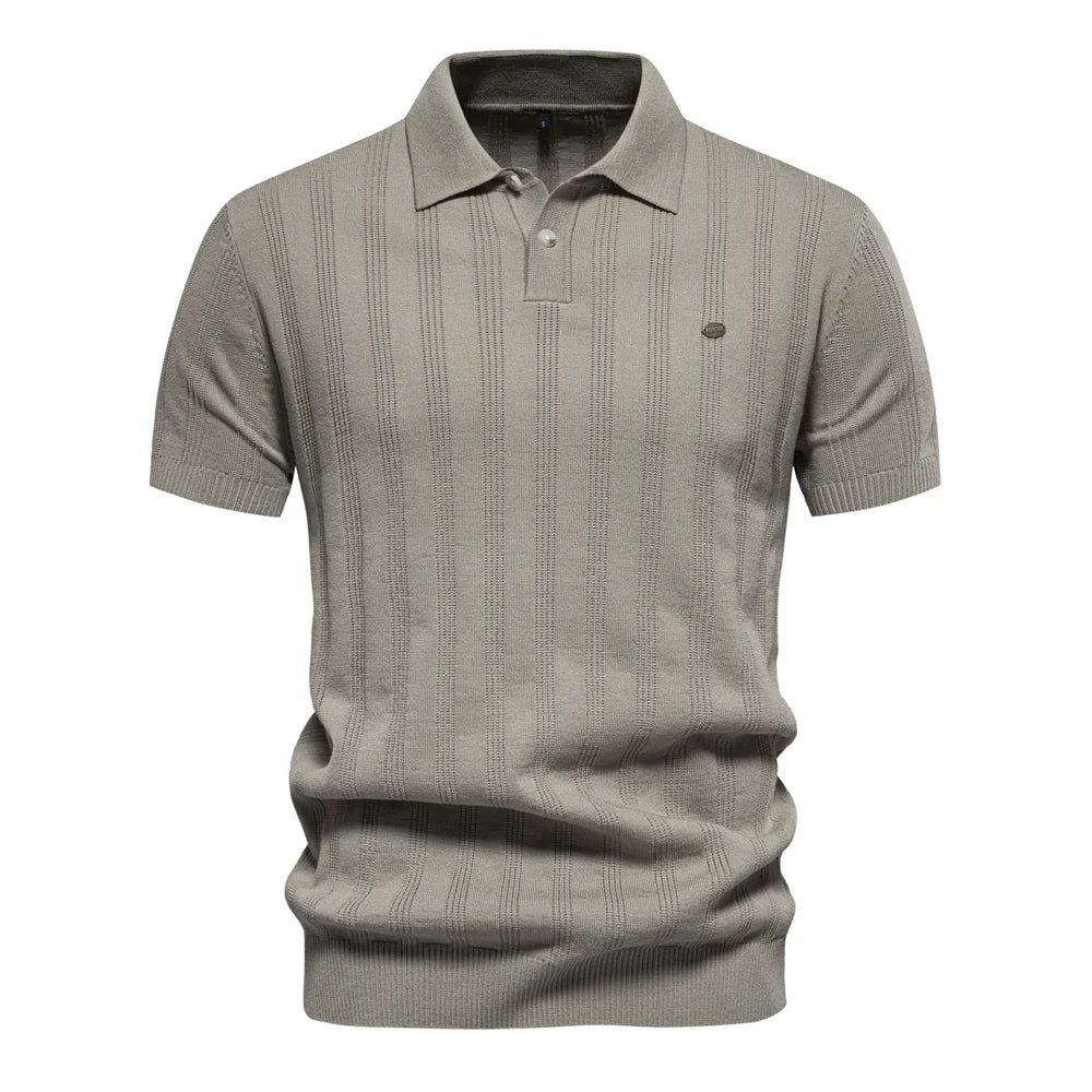 Benles Heritage Striped Knit Polo