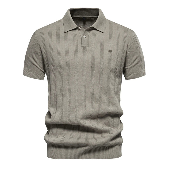 Benles Heritage Striped Knit Polo