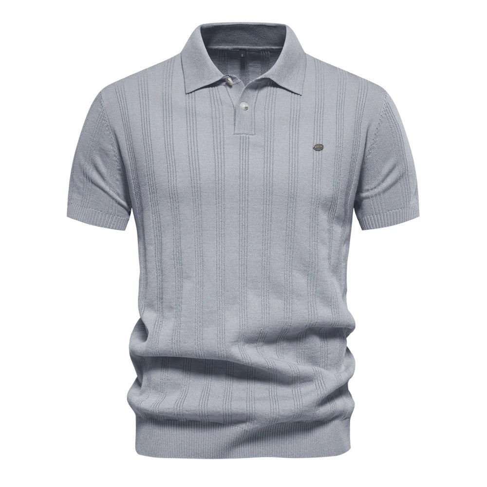Benles Heritage Striped Knit Polo
