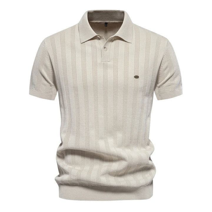 Benles Heritage Striped Knit Polo