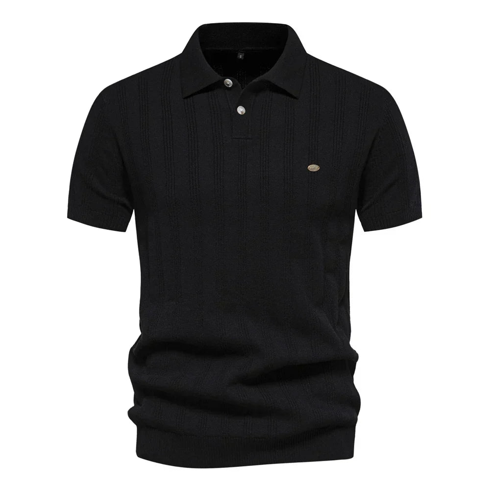 Benles Heritage Striped Knit Polo