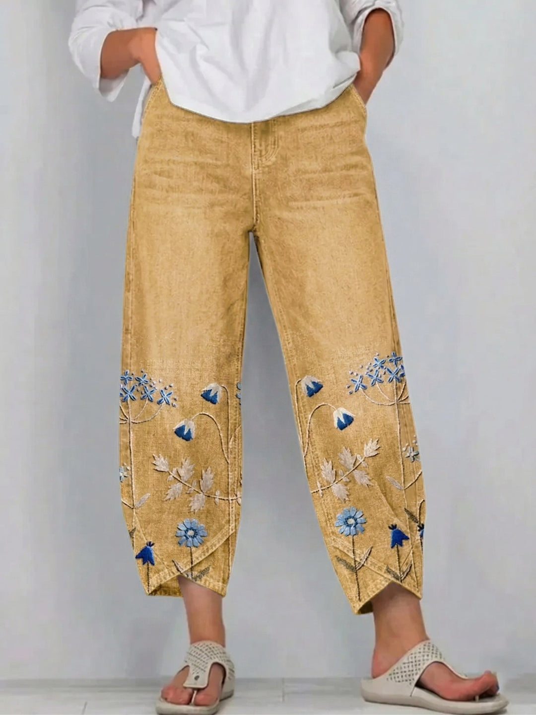 Aven - Elegant Embroidered Pants