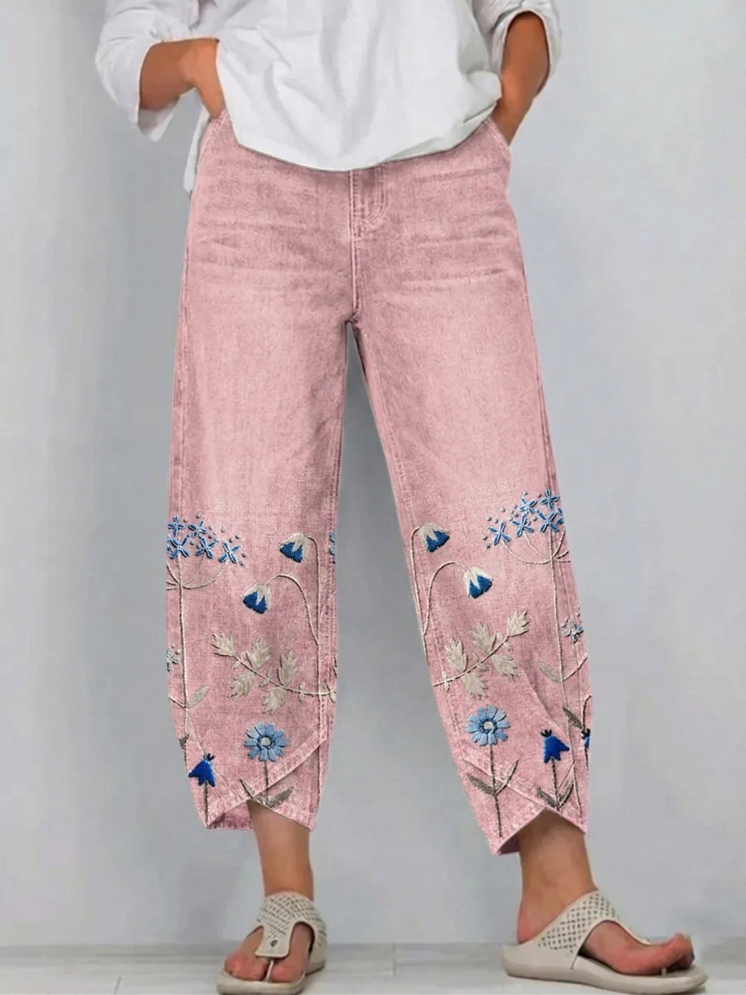 Aven - Elegant Embroidered Pants
