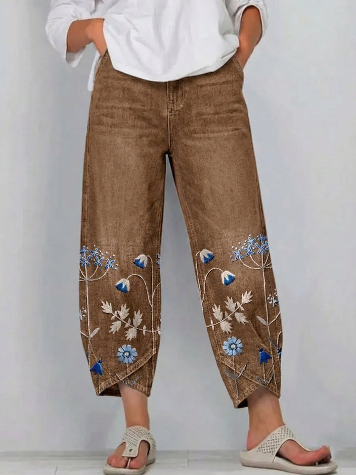 Aven - Elegant Embroidered Pants