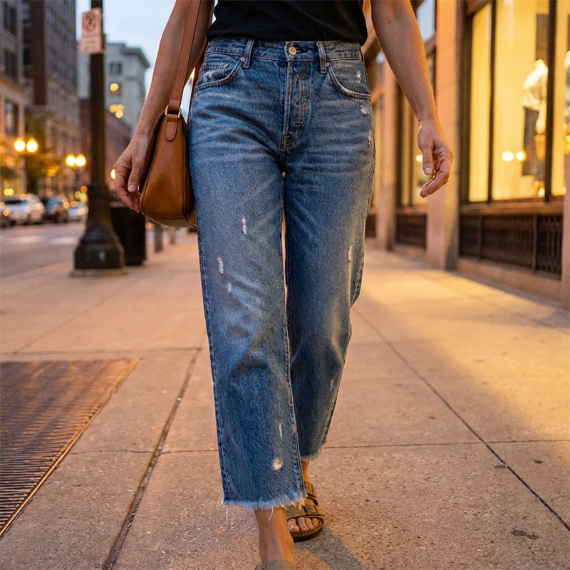 Danice - Elegant Cropped Jeans