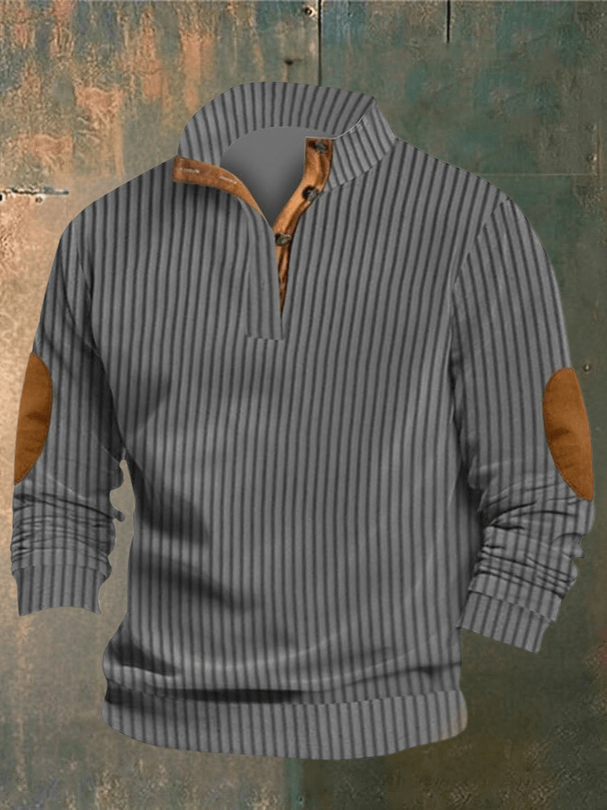 Cooper High Collar Ripped Sweater