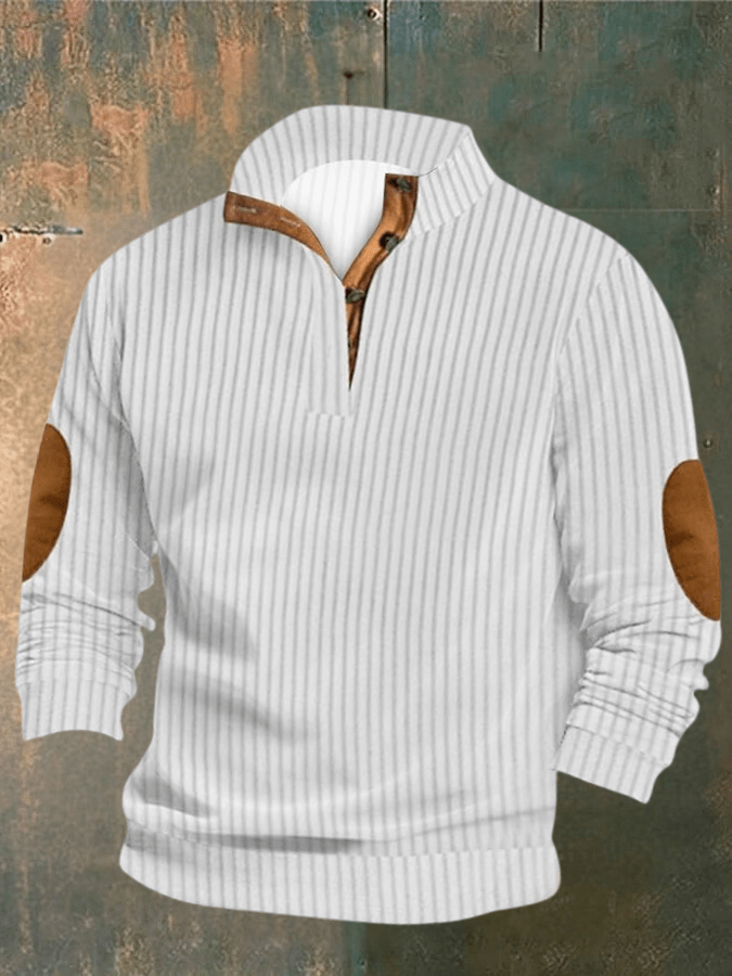 Cooper High Collar Ripped Sweater