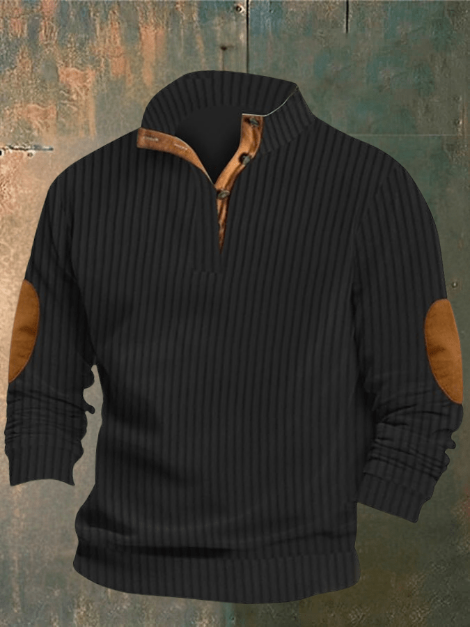 Cooper High Collar Ripped Sweater